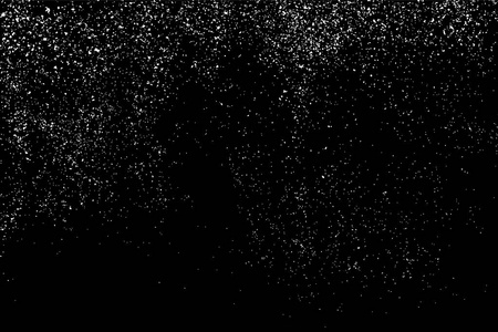 抽象纹理孤立在黑色背景上噪声的设计元素纹理的窘迫覆盖矢量图eps10