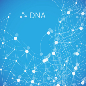 底层结构。分子和基因网格。医学和科学。矢量图形