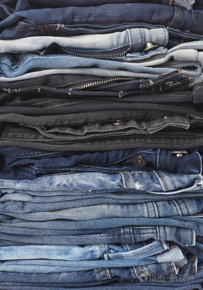 牛仔裤背景特写