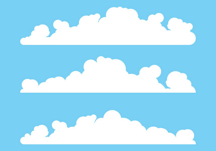 云模板矢量图标插图设计背景