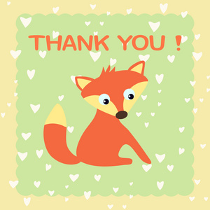 谢谢你卡的设计.矢量插画照片