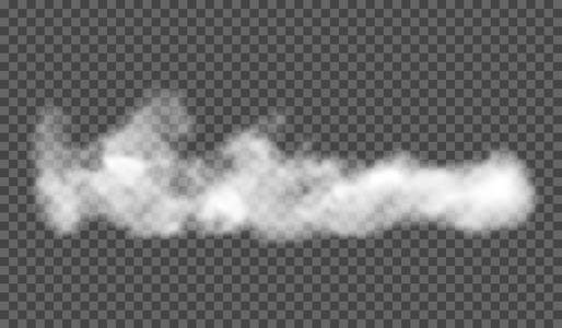 雾或烟孤立透明特殊效果.白色矢量云量 雾或烟雾背景.矢量图照片