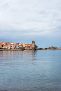 Ansa de la Baleta在Collioure Languedoc Roussillon Midi Pyrene