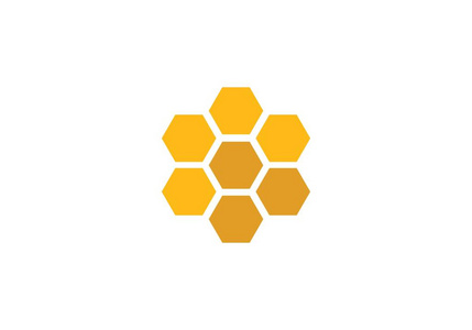 蜂蜜蜜蜂徽标矢量图标模板图片