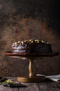巧克力蛋糕三层图片