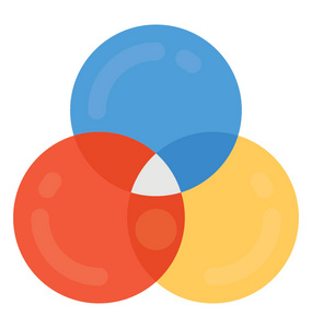 单色重叠四分之一圈子图片