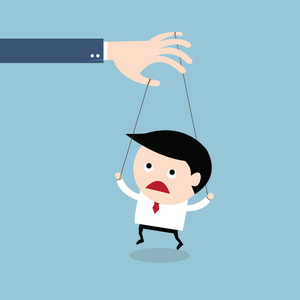 上班族木偶人图片