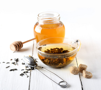 蜂蜜绿茶图片