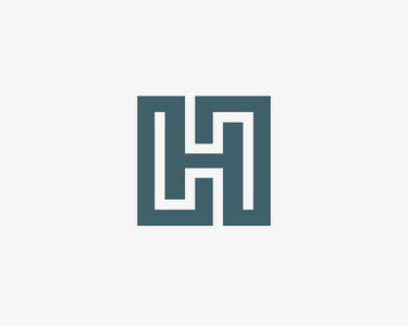 字母 h logo 图标设计模板元素照片