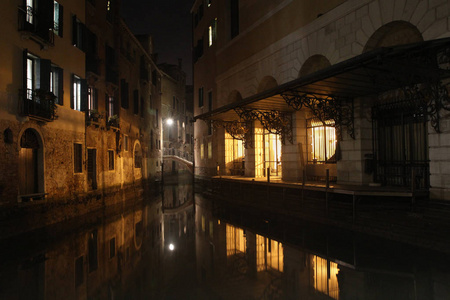 意大利, 威尼斯 夜城市
