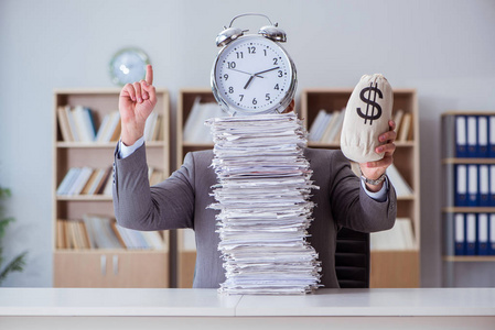 忙工作场景海报设计