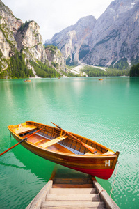 Braies 湖洛米蒂地区，意大利