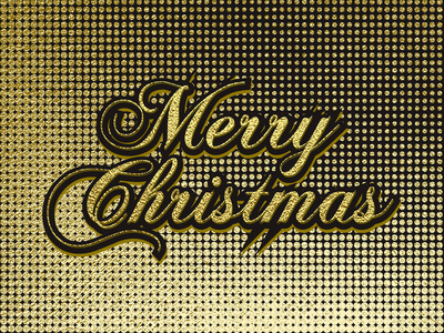 圣诞快乐金色闪闪发光的字体设计。矢量插图。贺卡海报的元素