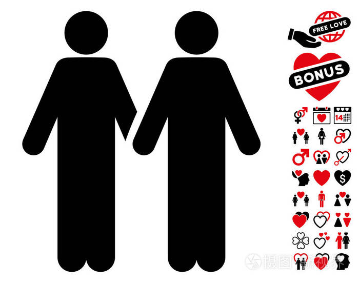 成人朋友图标约会奖金