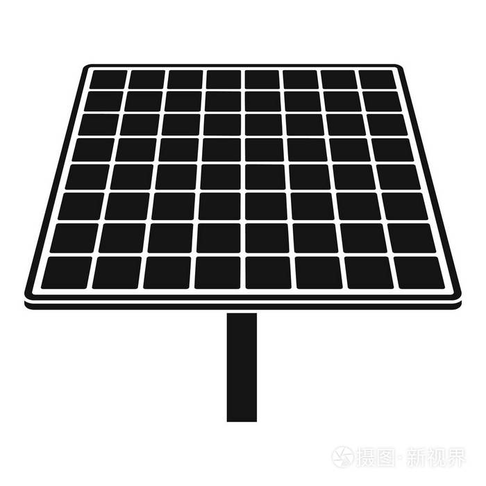 太阳能品牌面板图标简约风格