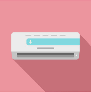 办公冷冷气机图标, 平面式照片