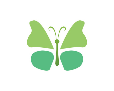 蝴蝶概念简单, 彩色图标.徽标.它制作图案矢量照片
