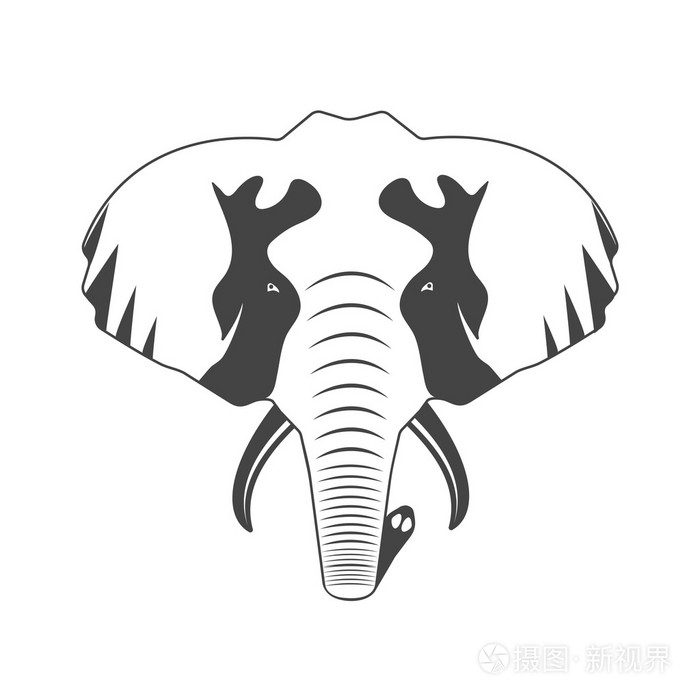 图标是一头大象插画-正版商用图片0ptsg3-摄图新视界
