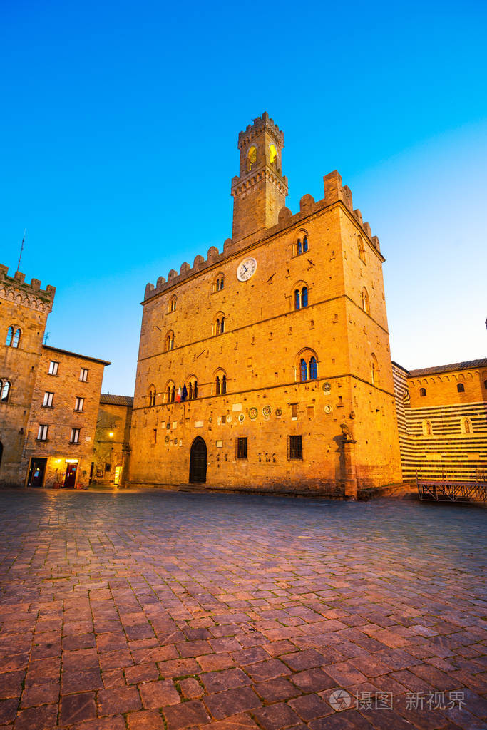 沃尔泰拉,中世纪的宫殿的 palazzo dei priori 托斯卡纳比萨状态