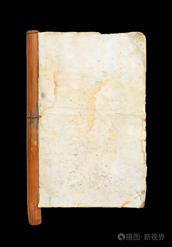 一本老书与黄沾的空白页