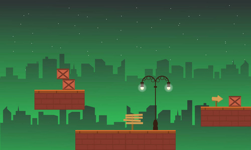 游戏背景与建筑街头风格图片