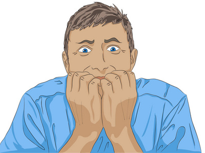 恐惧的人脸都不能阻止恐惧在你的生活只是运行中的主要点照片