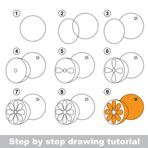 绘图的教程。橙色