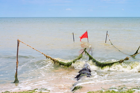 海洋沿岸的污水污染