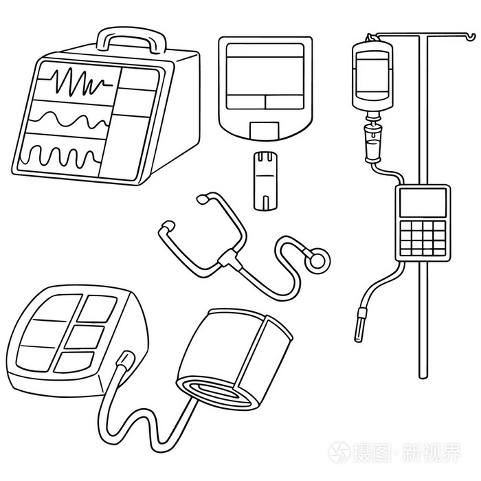 医疗仪器简笔画图片