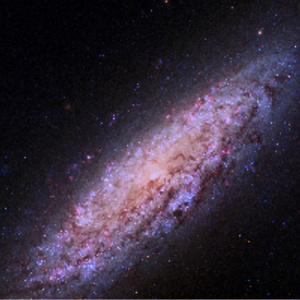 矢量的多彩空间银河背景