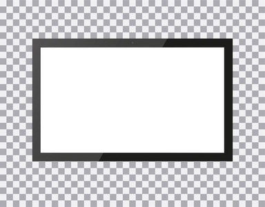 电视,现代空白屏幕液晶,带领,在分离的背景下,时尚矢量图 eps10照片