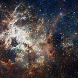 恒星和星系在太空深处。这幅图像由美国国家航空航天局提供的元素