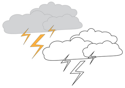卡通乌云图片-卡通乌云素材-卡通乌云插画-摄图新视界