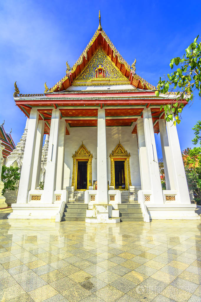 白色的泰国庙宇,曼谷泰国