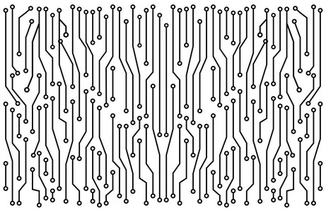 高科技电路板矢量符号图标设计