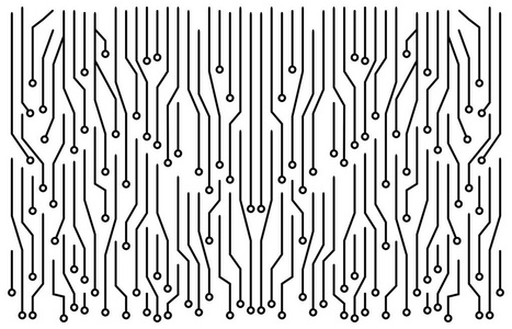 高科技电路板矢量符号图标设计图片