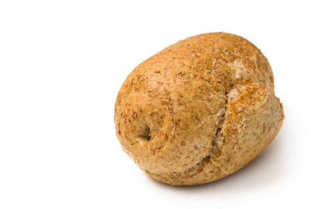 孤立的麦片面包