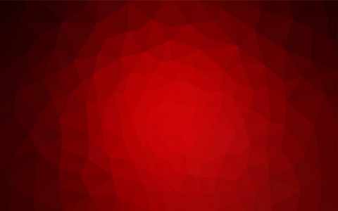深红色矢量抽象马赛克背景。带渐变的三角形几何样本。网站的多边形设计