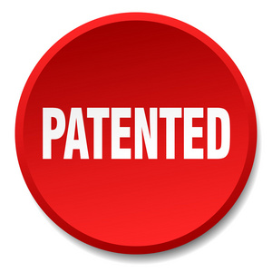 专利的红色圆形平面分离按钮