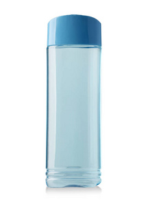 孤立的蓝色洗发水瓶子图片