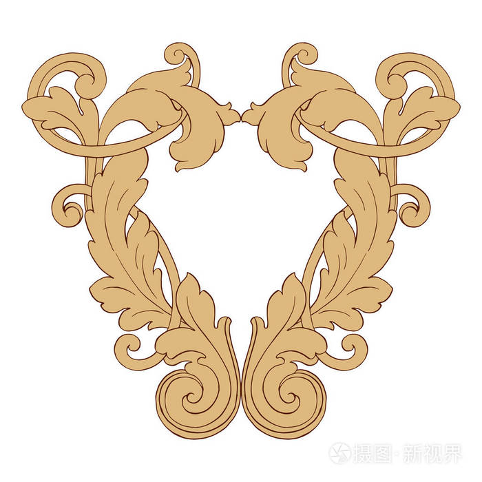 复古巴洛克装饰元素插画-正版商用图片0pvkho-摄图新视界