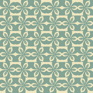 拼接板与几何和花卉装饰品矢量抽象的无缝拼接图案照片