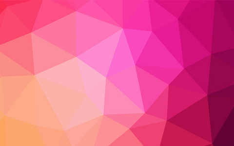 浅粉色, 蓝色矢量多边形图案。具有渐变的折纸风格的创造性几何插图。全新设计为您的企业
