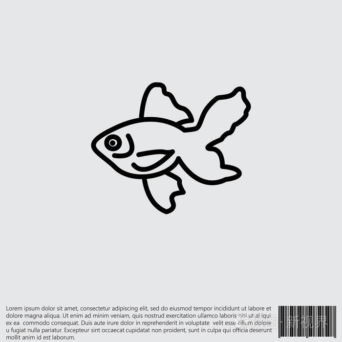 小鱼简单的图标