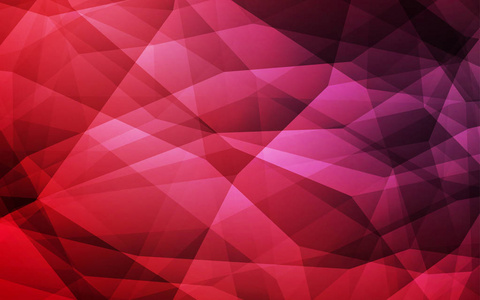 深红色矢量多边形抽象布局。带渐变的三角形几何样本。全新的商务设计风格