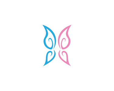 蝴蝶标志模板照片
