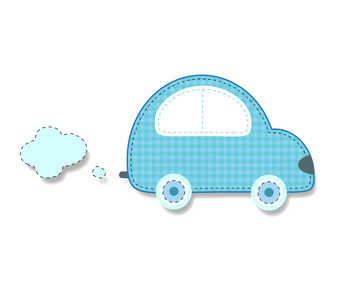 可爱的男婴矢量剪贴画元素的剪贴簿或婴儿送礼会贺卡和孩子的设计.