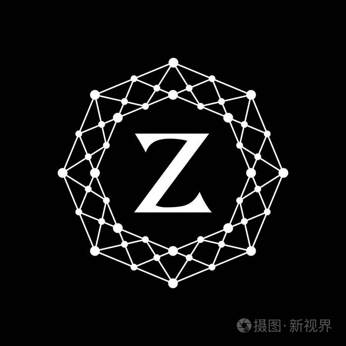 八角形徽标字母z