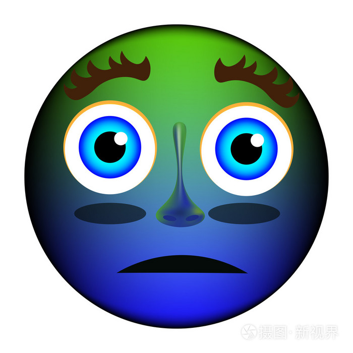 悲伤的惊讶的表情