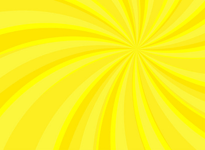 夏季阳光背景。明亮的黄色颜色爆裂的背景。矢量插图。太阳光束射线森伯斯特图案背景。复古明亮的背景